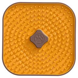 Companion Lick Enrichment Lick Plate For The Dog i ockra gul